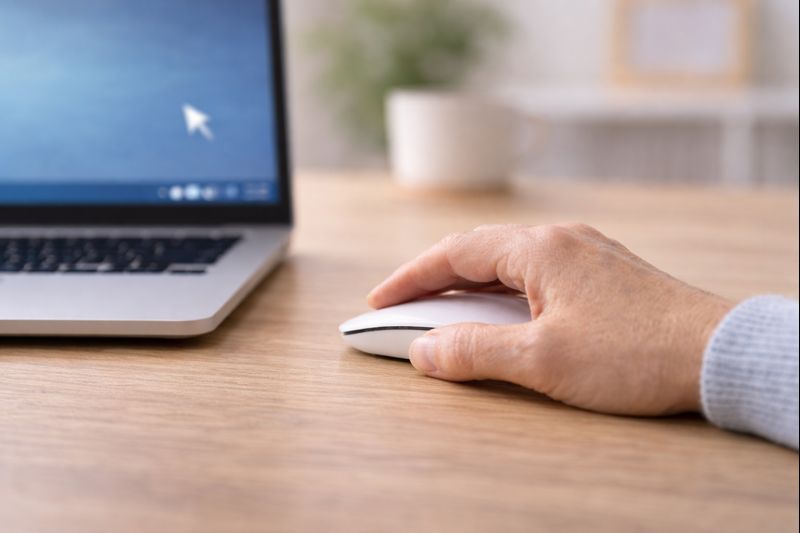 Using a computer mouse