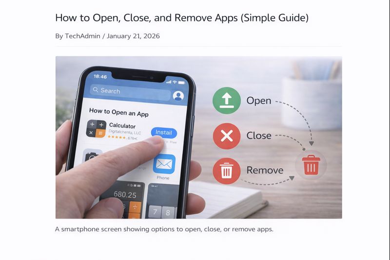 A smartphone screen showing app icons on the home screen