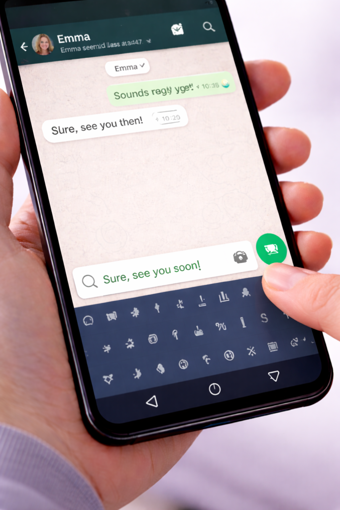 send reply on WhatsApp