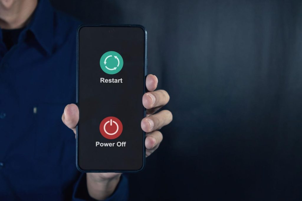 👉 restarting smartphone to fix WiFi connection issue