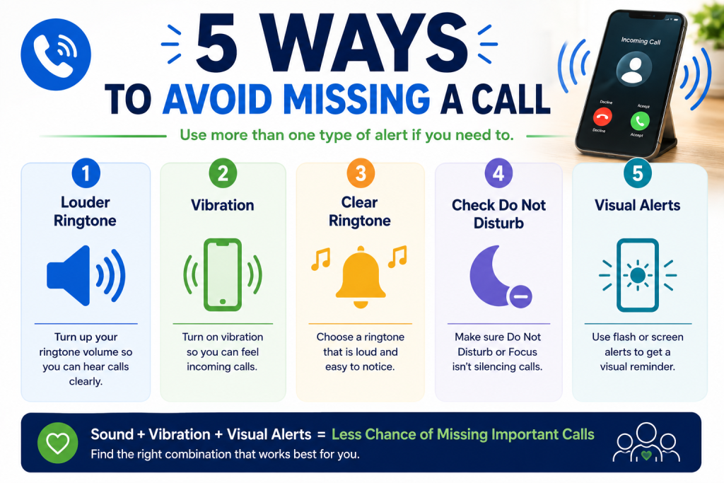 Five ways to make incoming phone calls easier to notice