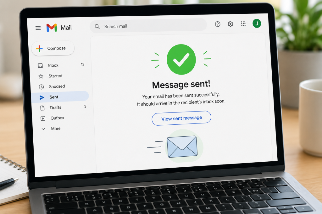 Sending a test email to check if an email account is working