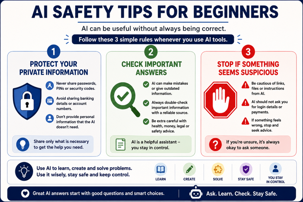Three simple AI safety rules for beginners