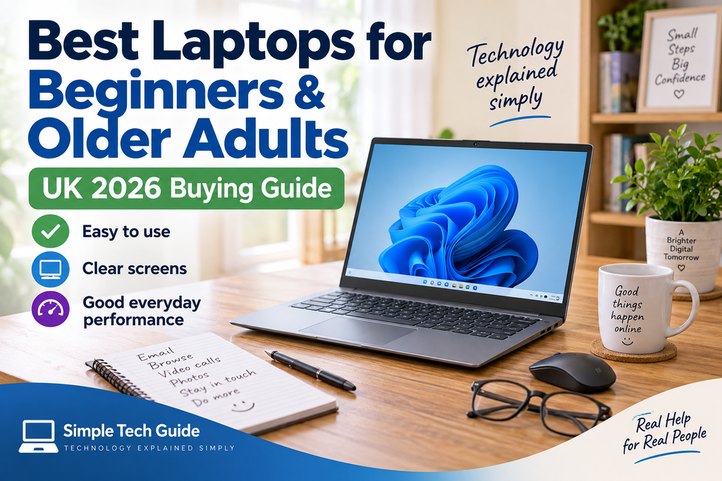 Best laptops for beginners and older adults UK 2026