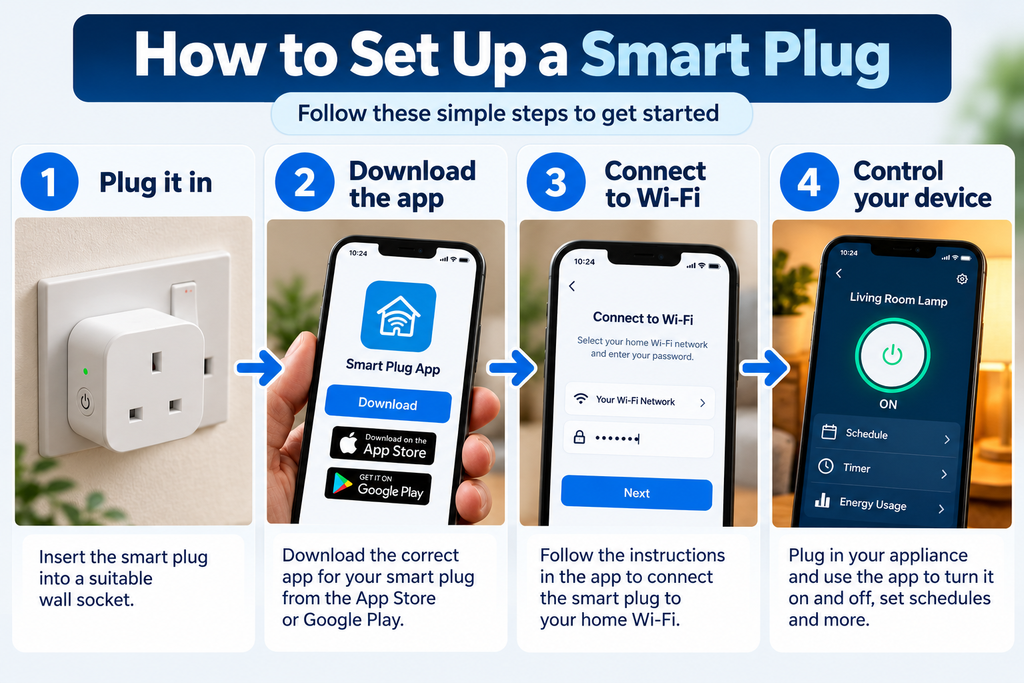 Four simple steps for setting up a smart plug