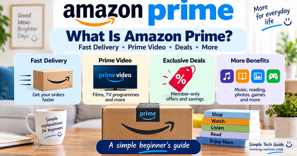 What is Amazon Prime beginner's guide to delivery Prime Video and benefits